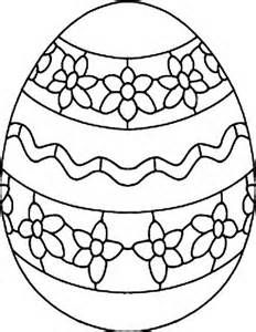 232x300 Easter Egg Coloring Template