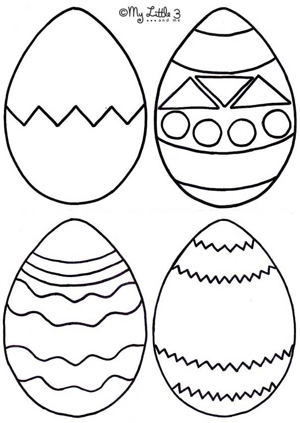 605x852 Easter Egg Drawing Template Merry Christmas And Happy New Year 2018
