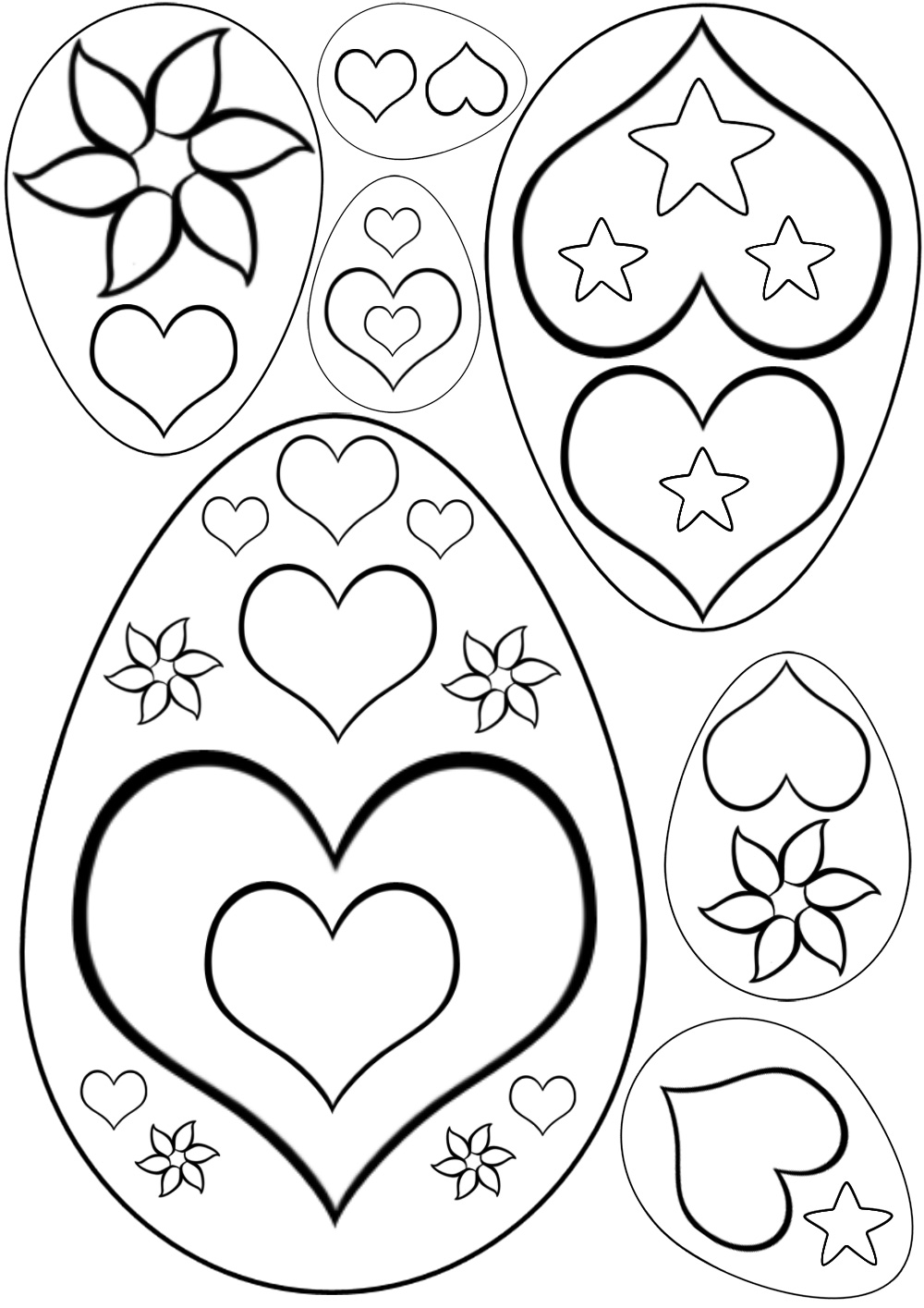 1000x1415 Heart Patterned Easter Eggs Rooftop Post Printables