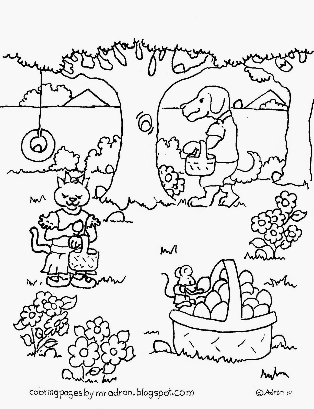 1229x1600 Easter Egg Hunt Coloring Pages