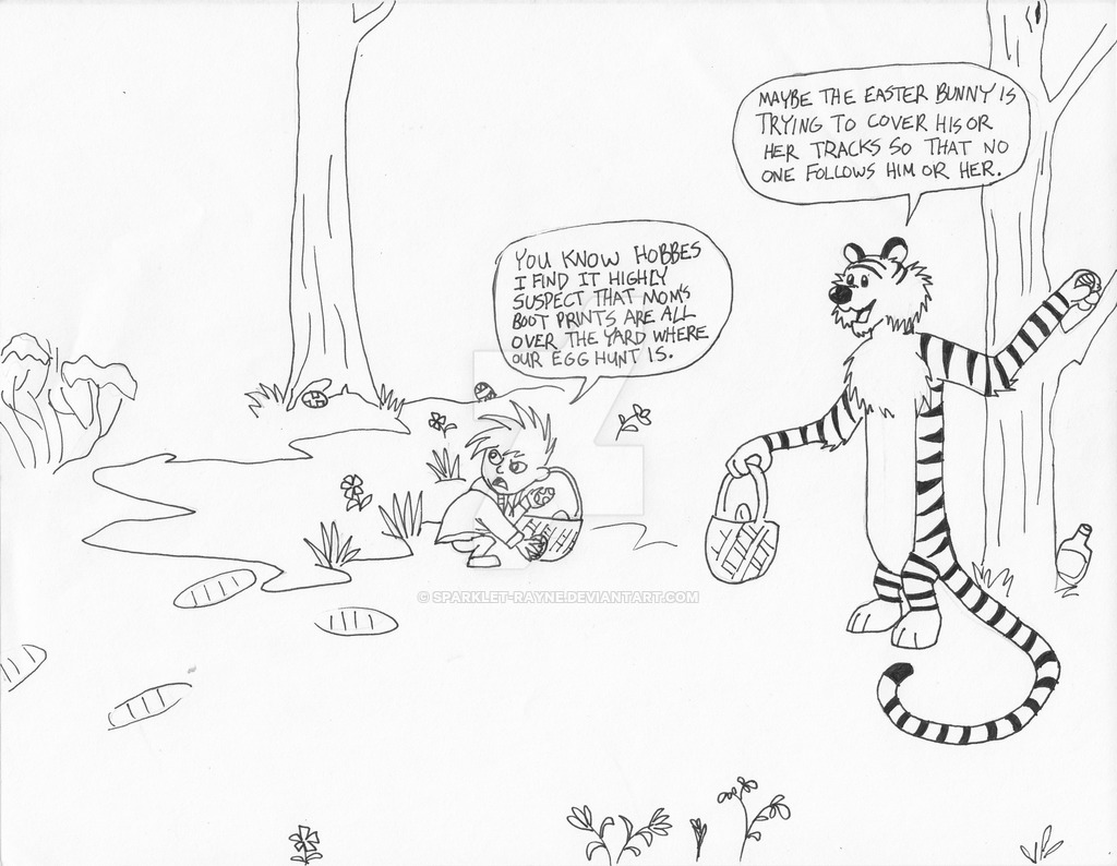1024x794 Calvin's Easter Egg Hunt By Sparklet Rayne