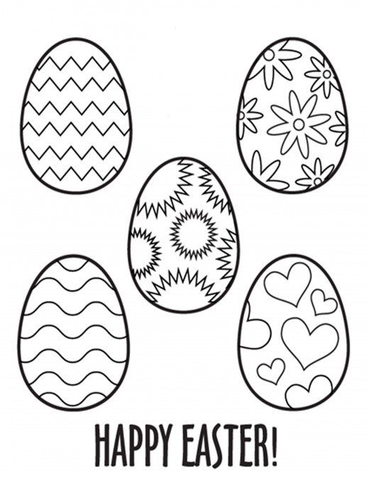 520x673 Easter Eggs Drawings Happy Easter 2018