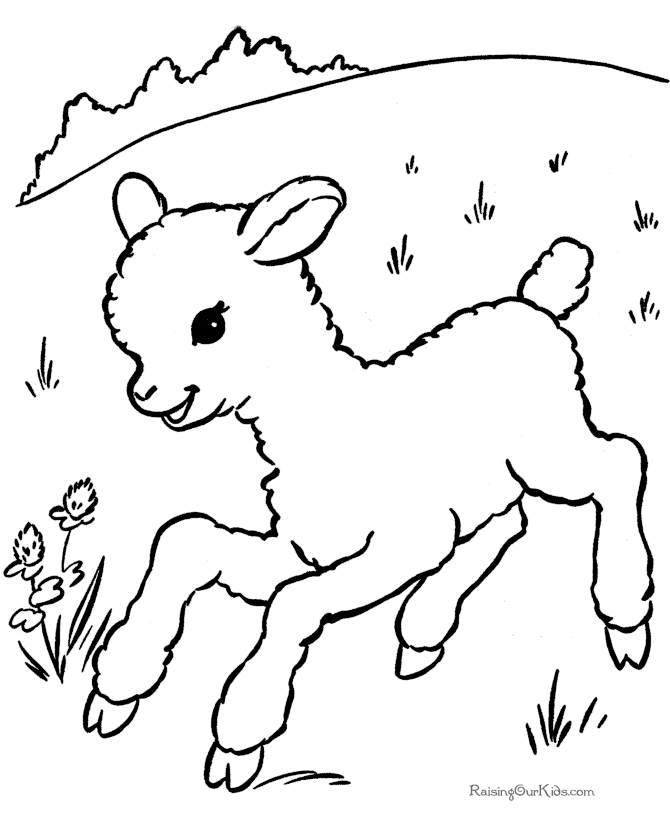 670x820 Lamb Coloring Page Easter Coloring Page Of Lambs Free