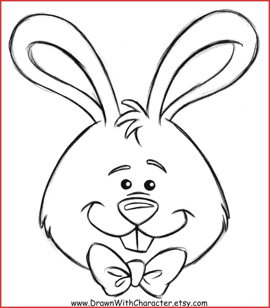 1024x1171 Uncategorized ~ Uncategorized Easter Bunny Drawing Remarkable