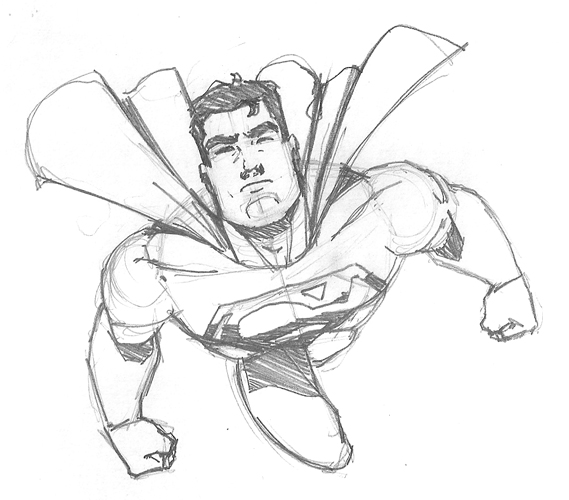 569x500 Easy Superman Drawings Sketches Superman Quick Sketch By Nose