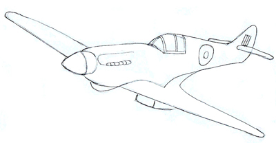 400x208 How To Draw A Fighter Plane