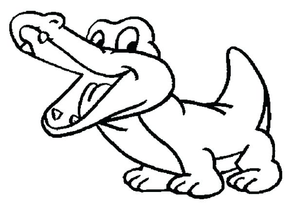 Easy Alligator Drawing at GetDrawings | Free download