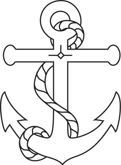 417x570 Design Stamp Anchor With Rope 58 Inch X 14 Inch