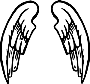 300x280 Angel Wings Tattoo Png, Svg Clip Art For Web