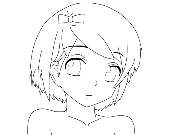Easy Anime Girl Drawing at GetDrawings | Free download