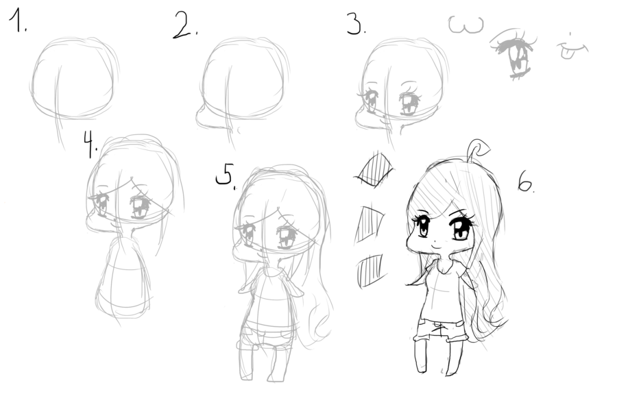 900x588 An Easy Way To Draw My Chibi Style C By Applelove Chan