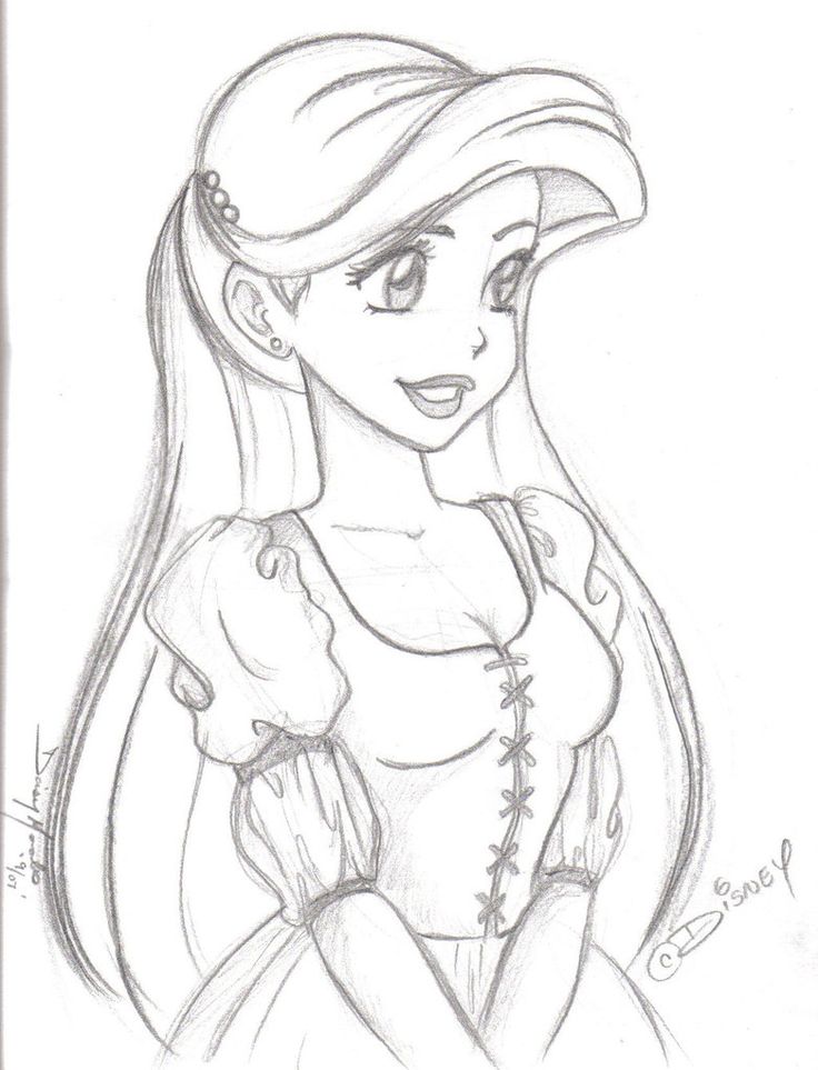 736x963 Photos Disney Princess Drawing Ariel,