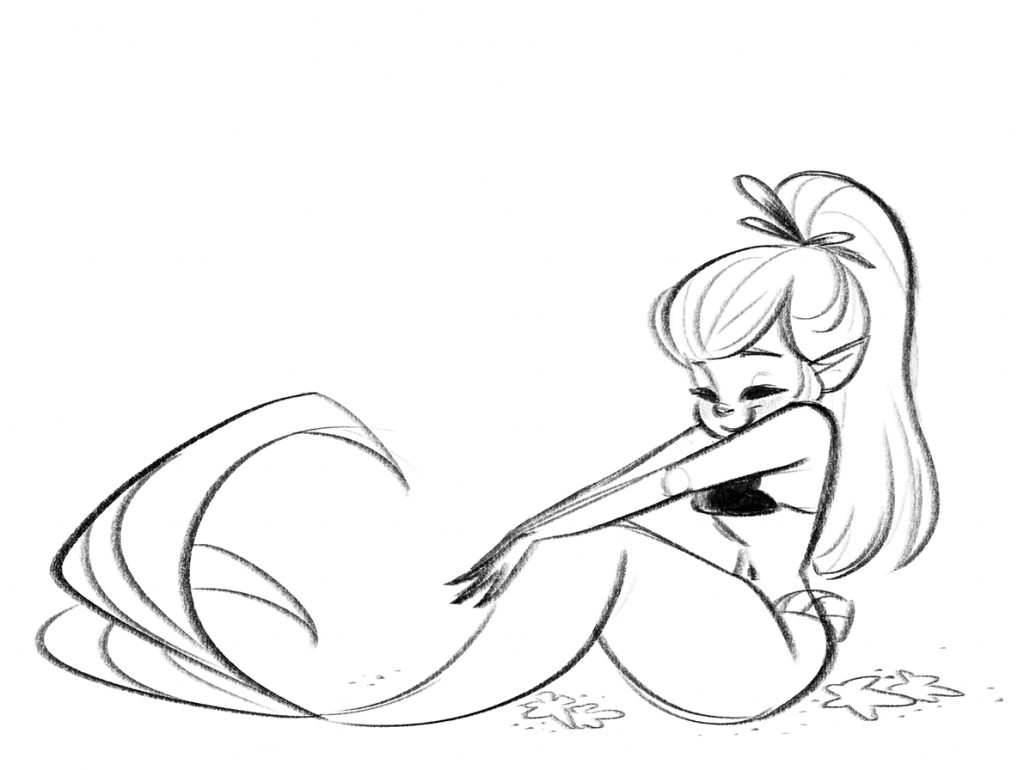 1024x770 The Little Mermaid Drawing How To Draw Ariel The Little Mermaid 3d