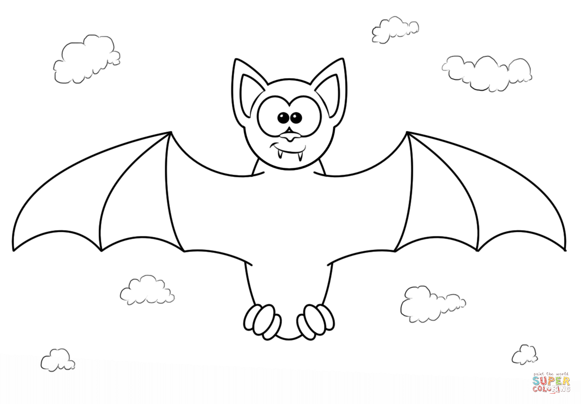 1186x824 Cartoon Bat Drawing Bat Cartoon