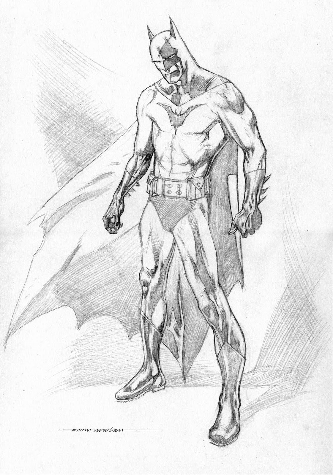 1121x1600 Batman Drawing In Pencil Easy
