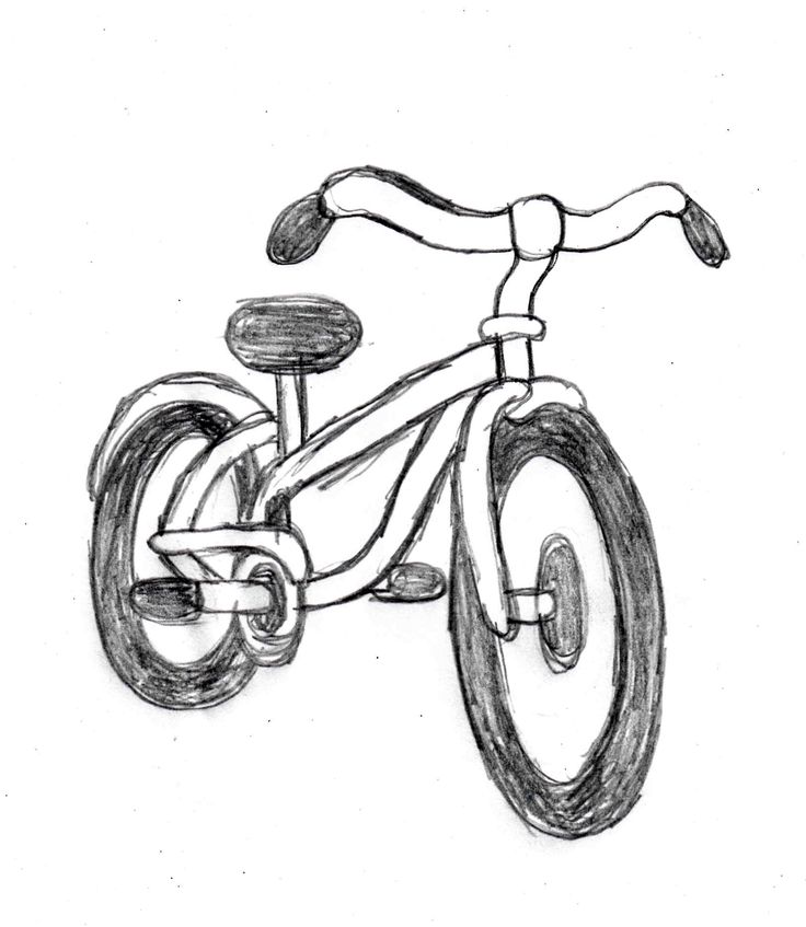 Easy Bike Drawing at GetDrawings | Free download