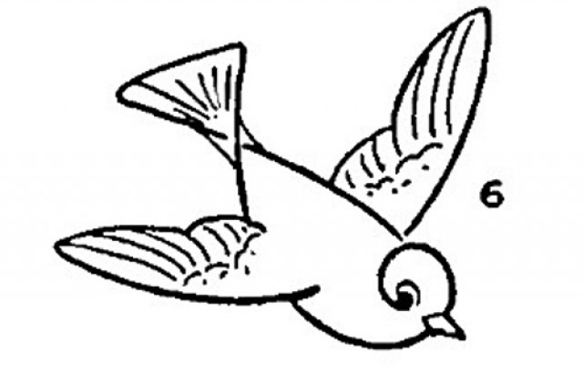 640x420 Easy Bird Drawing For Kids Vintage Printable Draw Drawings