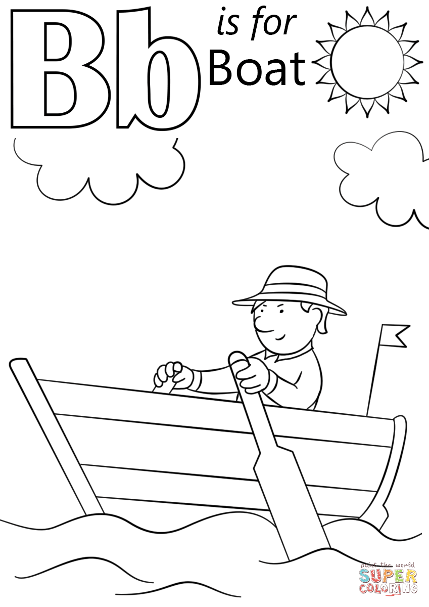 849x1200 Letter B Is For Boat Coloring Page Free Printable Coloring Pages