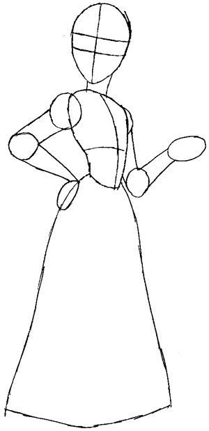 300x619 How To Draw Rapunzel From Tangled With Easy Step By Step Drawing