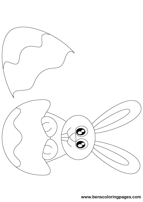 596x843 Easter Bunny 2011 Coloring Page