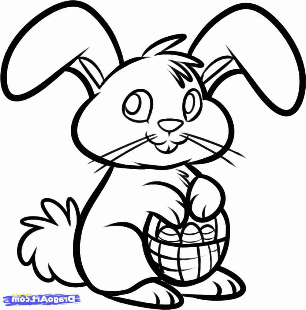 1010x1024 Easy Easter Bunny Drawing New Easy Drawing Rabbit Drawing Step