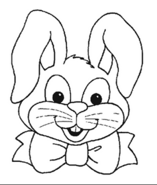 313x368 Easter Bunny Face Coloring Pages Happy Easter 2018