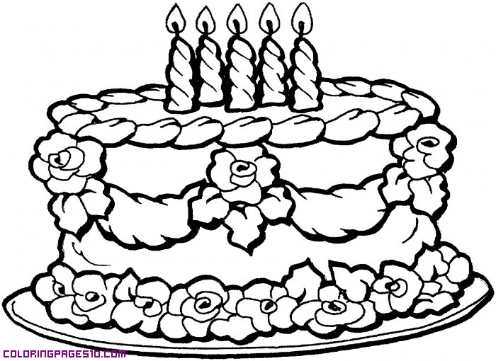 700x510 Image Result For Birthday Cake Drawing Easy Card Designs
