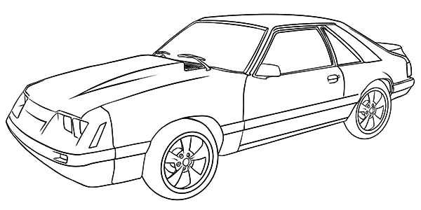 600x300 Drawing Mustang Car Coloring Pages Best Place To Color