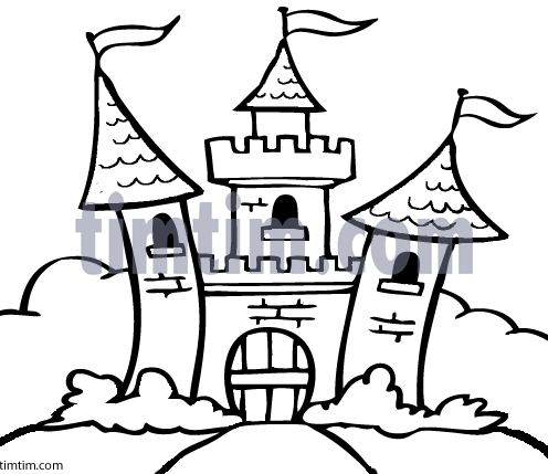 496x429 Cartoon Castles Drawings Animated Castle