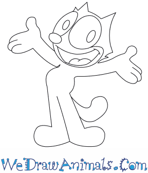 300x350 How To Draw Felix The Cat