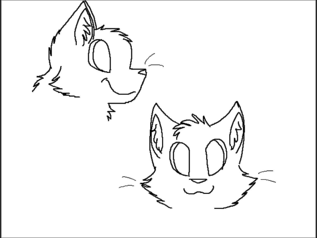 1024x768 How To Draw A Cat Head How To Draw A Cat Head In 4 Easy Steps