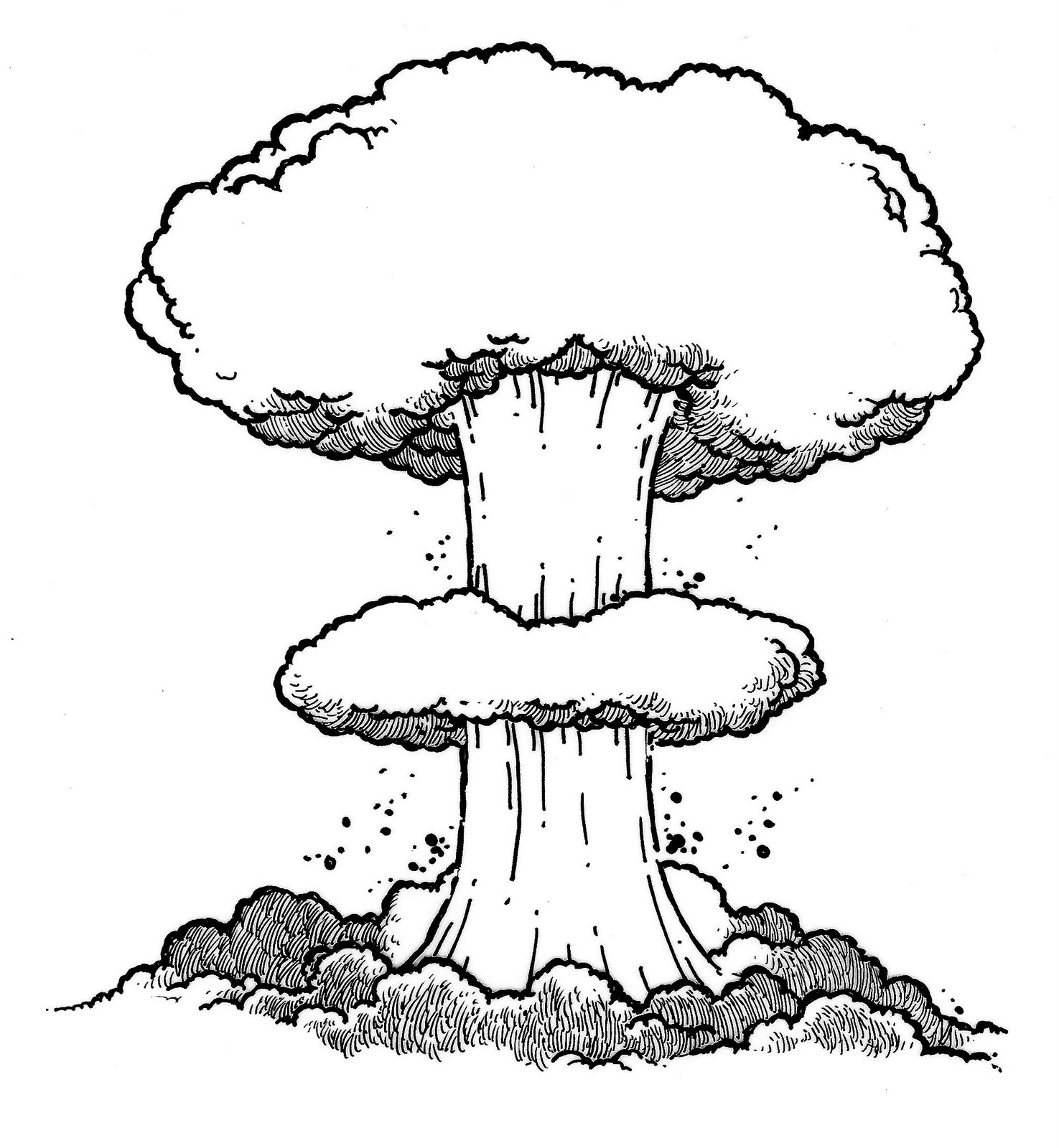 1475x1600 Mushroom Cloud Drawing