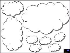 300x228 Cloud Template For Oh The Places You Will Go Classroom Door. Dr