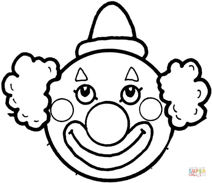 720x622 Coloring Pages Coloring Pages Draw A Clown Easy To Clowns