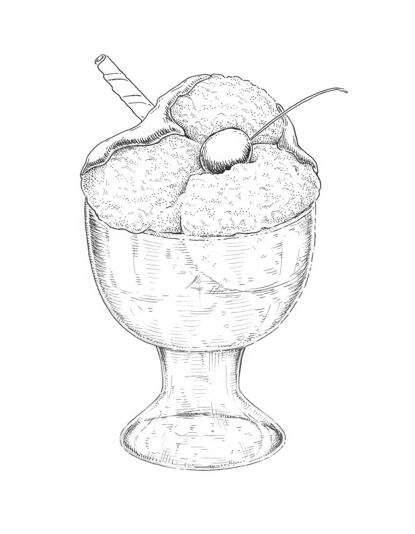 850x1093 How To Draw Ice Cream Step By Step
