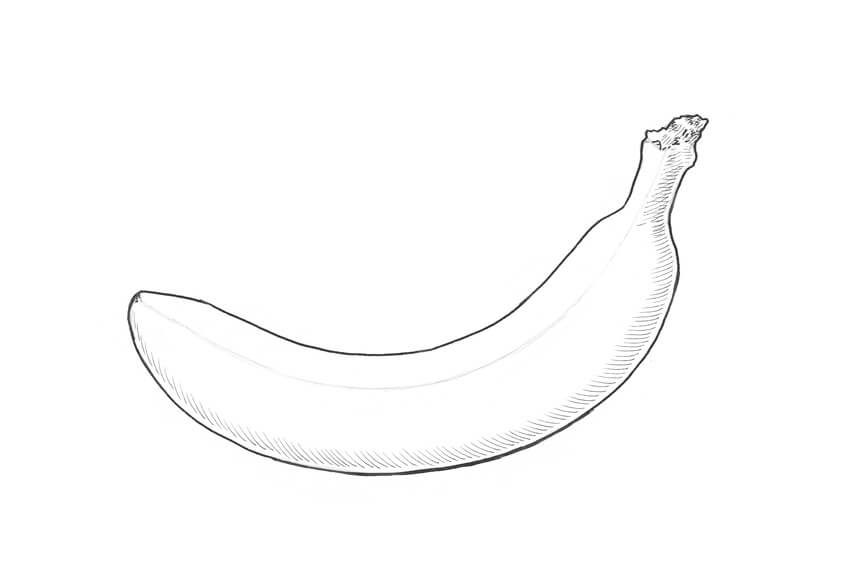 850x576 How To Draw A Banana