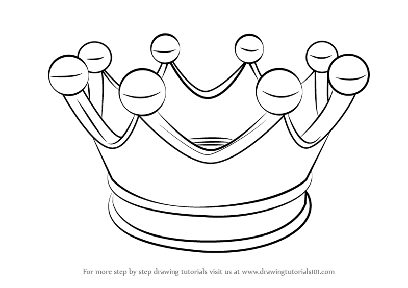 800x565 Learn How To Draw A Crown For Kids (Everyday Objects) Step By Step