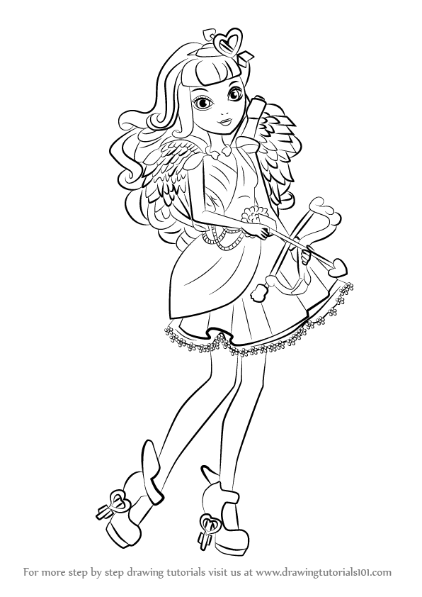 596x842 Learn How To Draw C.a. Cupid From Ever After High (Ever After High