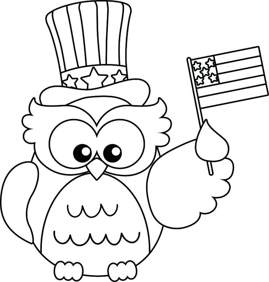 878x923 Cute Owl Coloring Pages
