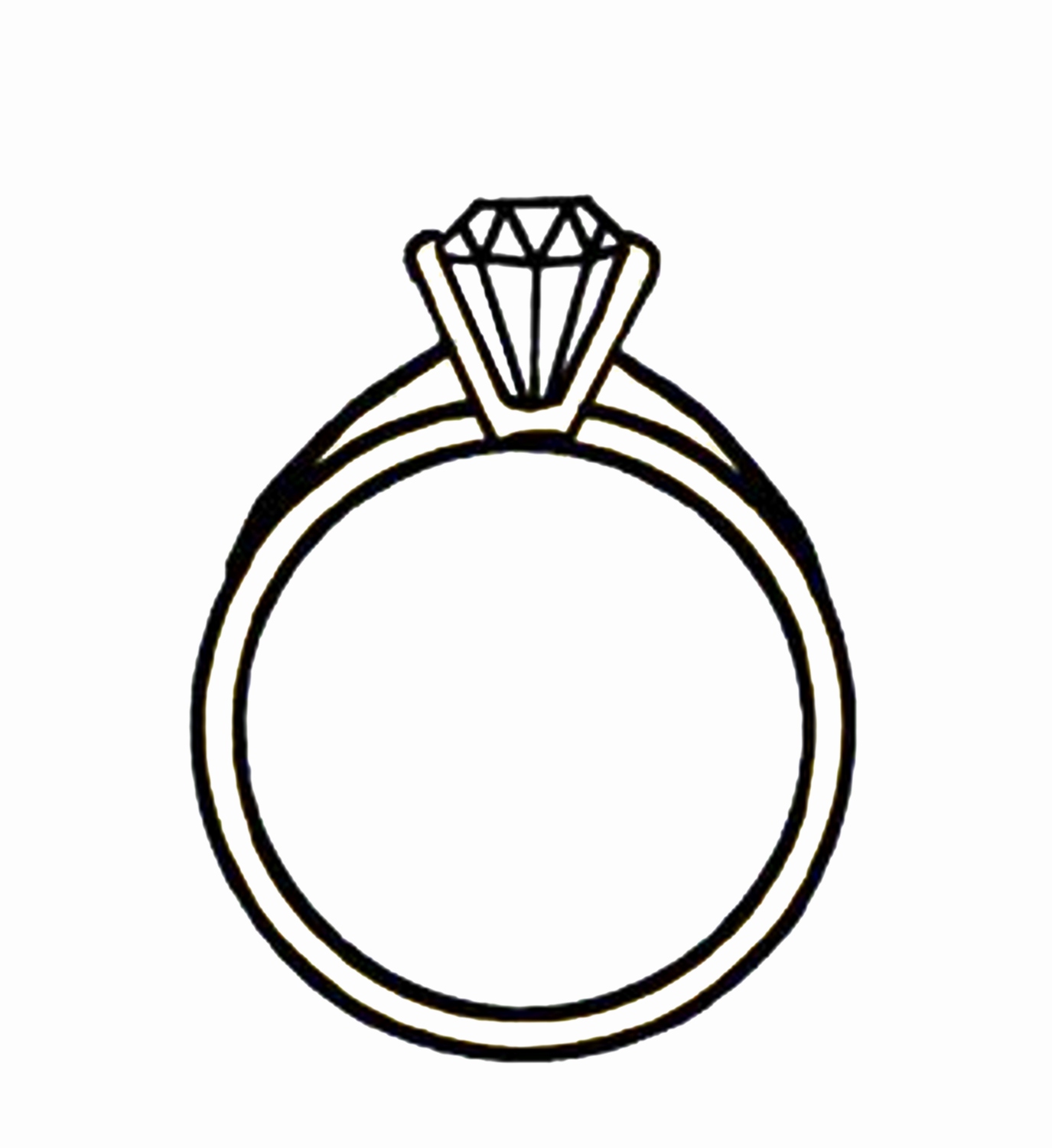 1375x1500 Best Of Diamond Ring Drawing Simple Jewellry's Website
