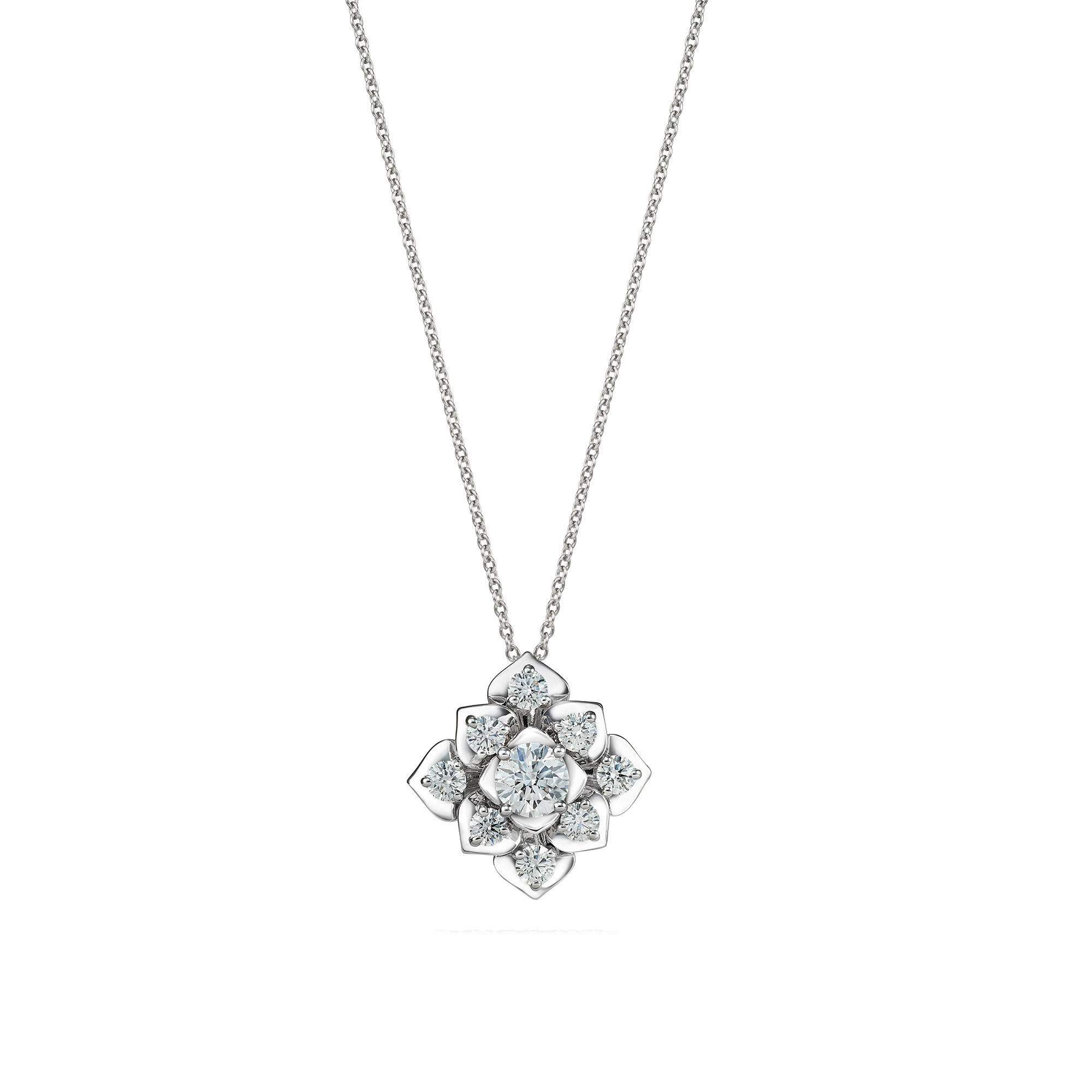 2000x2000 Love Blossom Diamond Necklace
