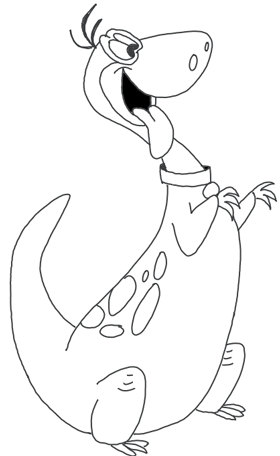 280x456 How To Draw Dino From The Flinstones With Easy Step By Step
