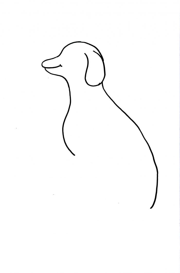 700x1060 Easy Way To How To Draw A Dog Easy Dog Drawing How To Draw Anime