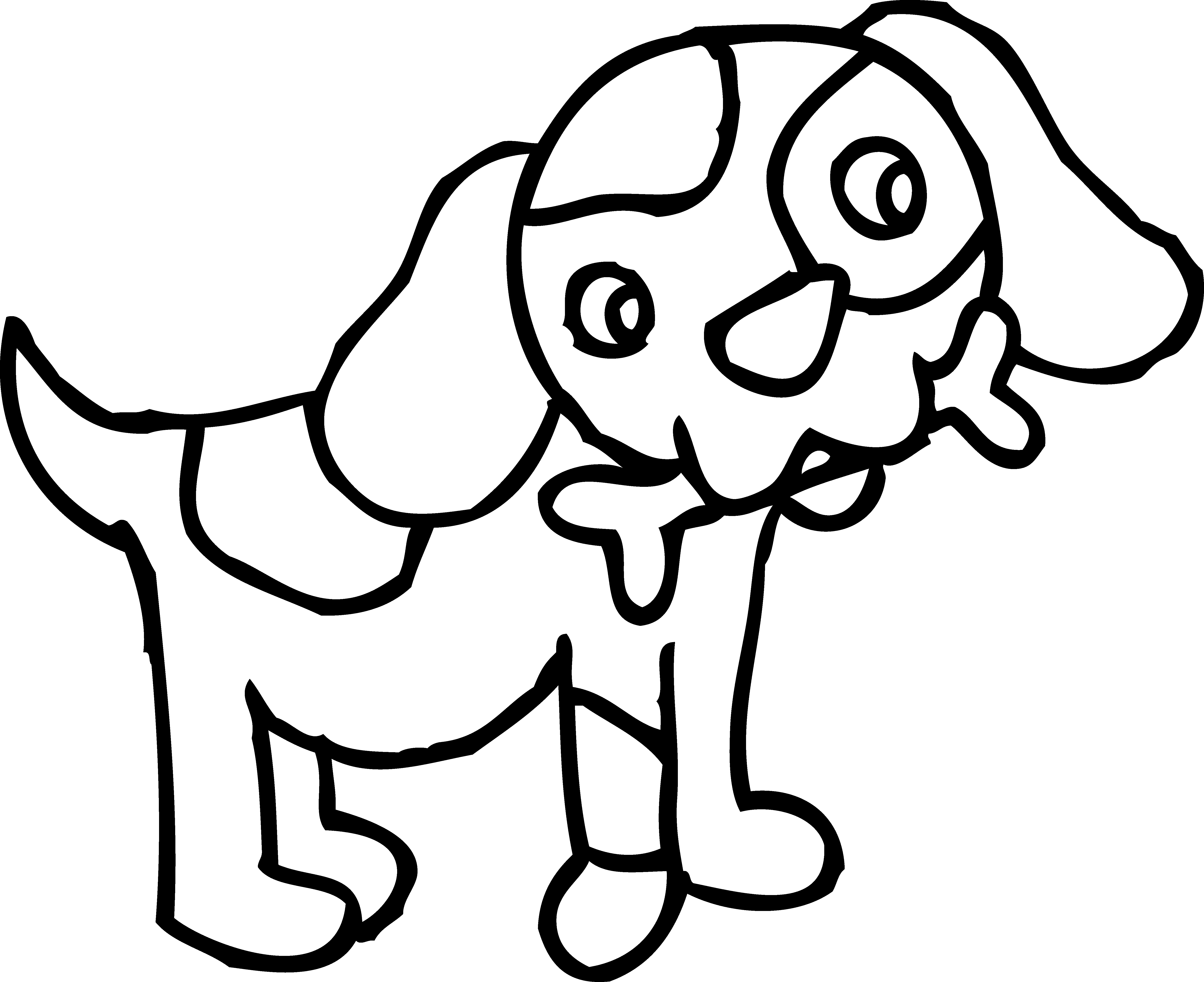 5897x4811 Drawing Clipart Puppy