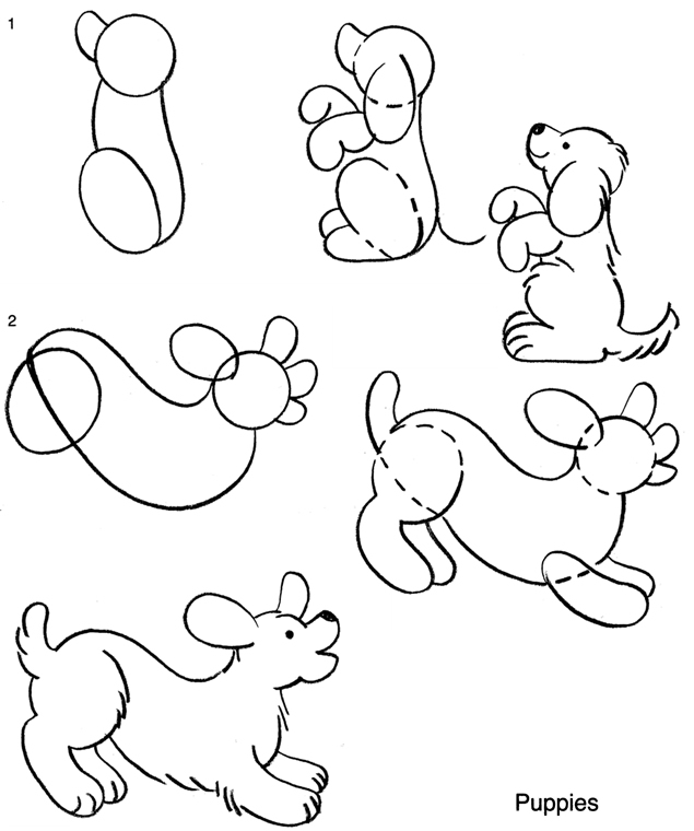 635x760 How To Draw Puppies. Drawing Lessons For Kids