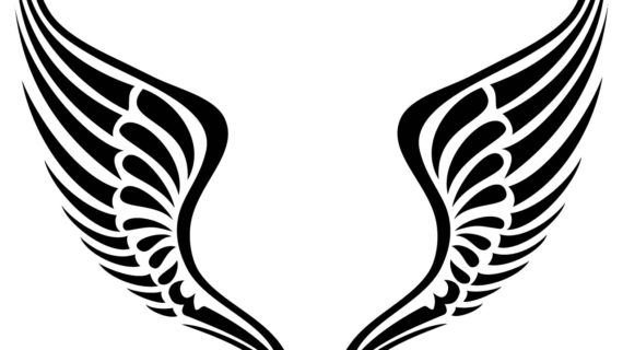 570x320 Simple Angel Wings Drawing Easy To Draw Angel Tattoos Simple Angel