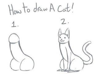 309x240 How To Draw A Cat The Easy Way