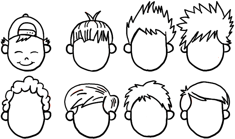 800x475 How To Draw Boys And Mens Hair Styles For Cartoon Characters