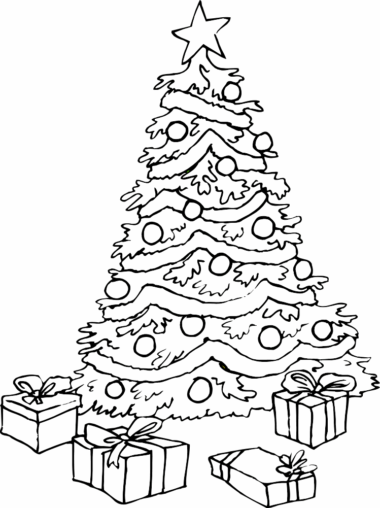749x1001 Coloring Pages Endearing Christmas Tree Coloring Pages Raising