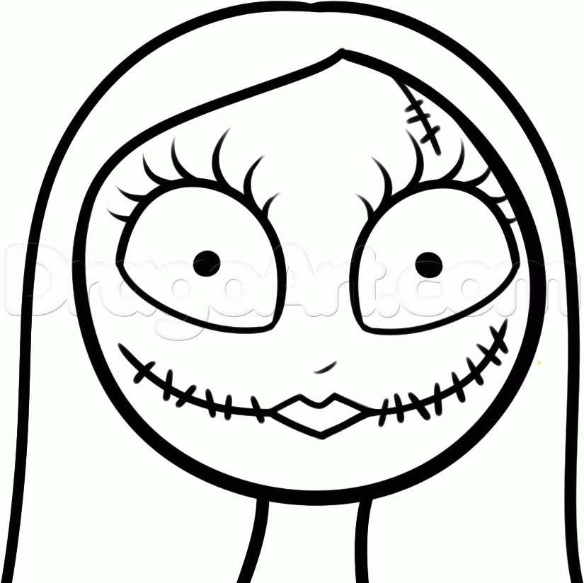 825x824 How To Draw Sally The Rag Doll, Step By Step, Characters, Pop